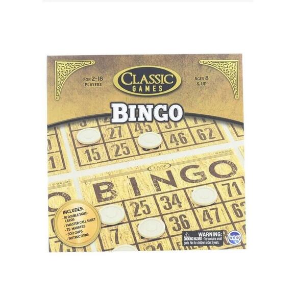 Classic Games Wood Bingo Set - Picture 6 of 8